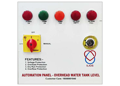 Overhead Tank Level Control Panel